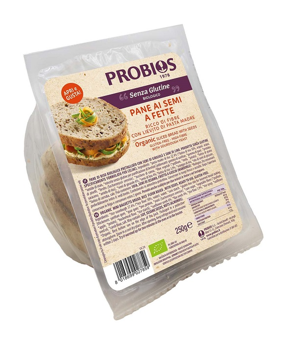 Pane a Fette con Semi Senza Glutine 250G – Probios | Probios